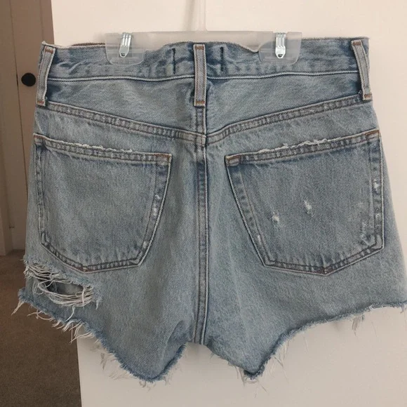 AGOLDE Parker Distressed Denim Shorts - Picture 3 of 6